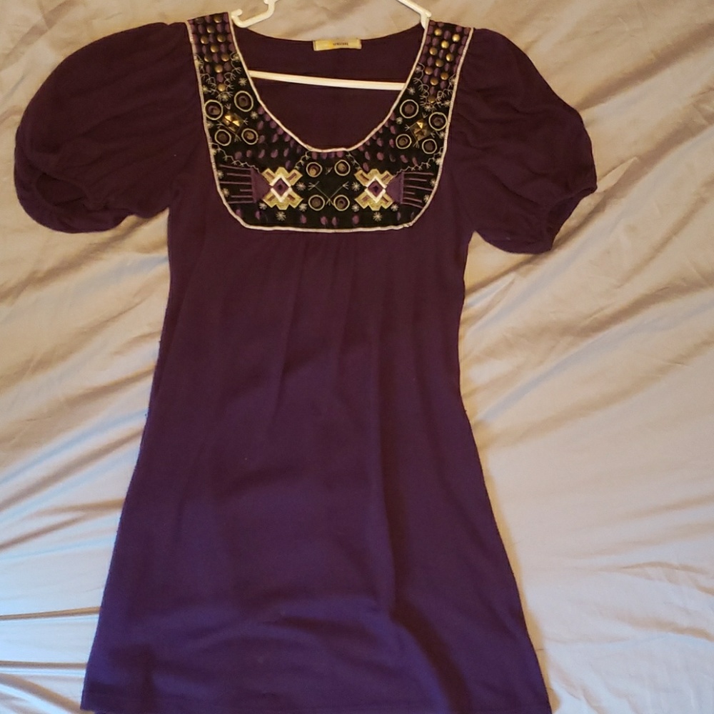 Vintage dark purple dress